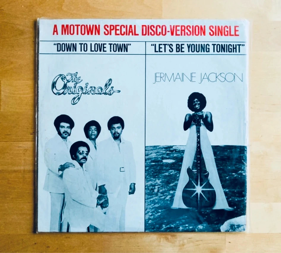 Disque vinyle maxi 45t split single The Originals/Jermaine Jackson.